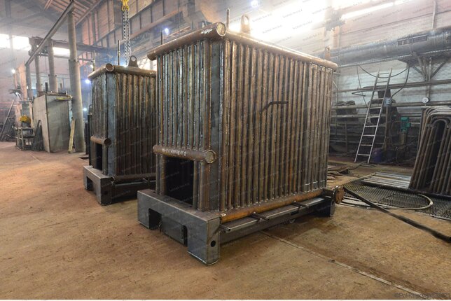 Твердотопливный котел 1.28 МВт - изготовление